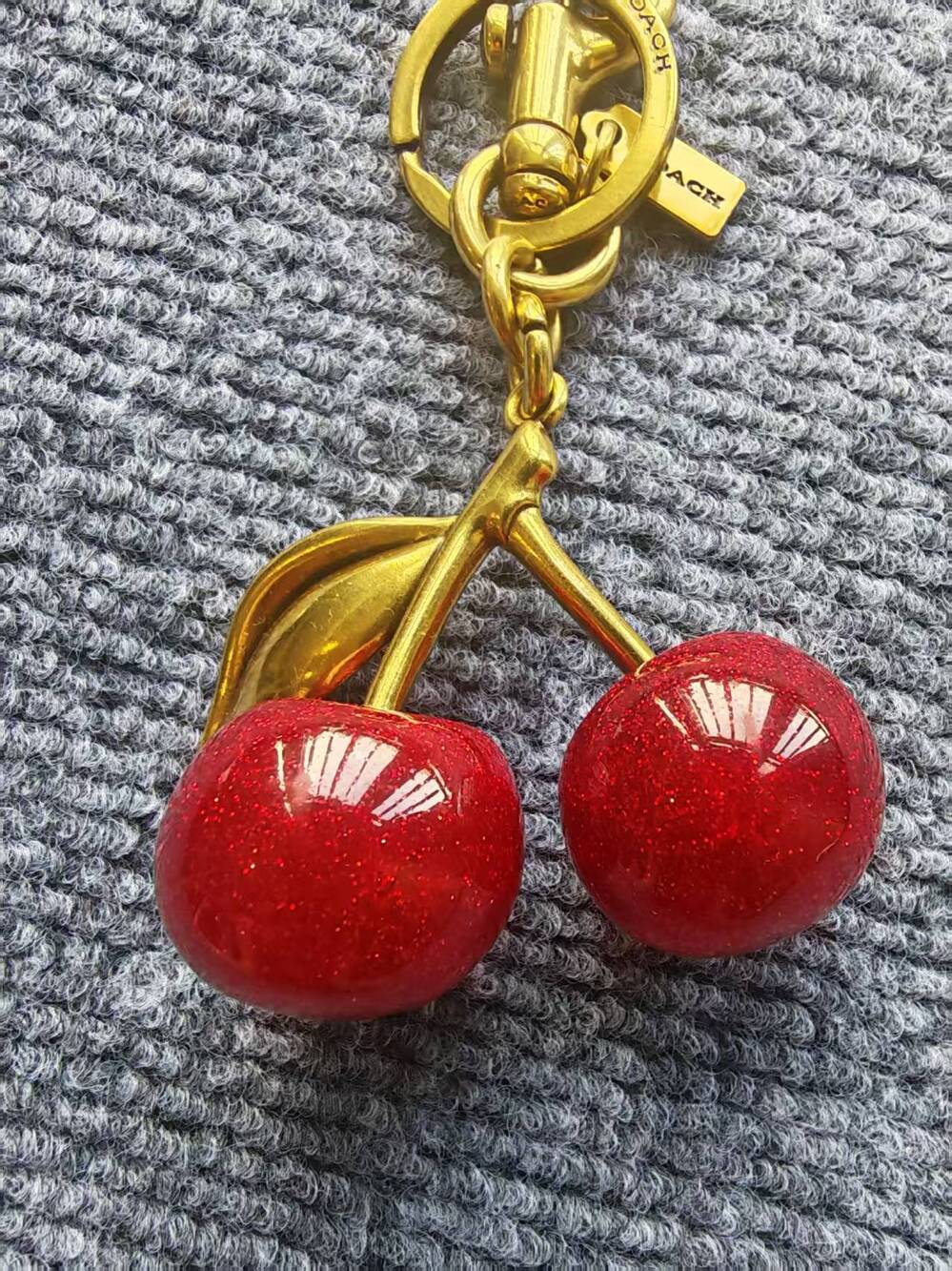 NWT Coach Circle Cluster Bag Charm in Gold and Multi-Color Enamel - Picture 4 of 4